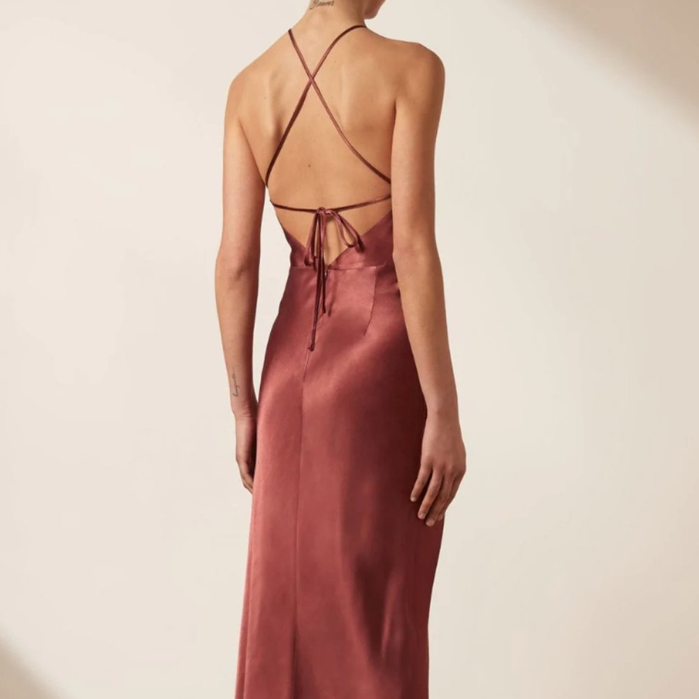 Shona Joy Thalia Gathered Square Neck Midi Dress - Picture 4 of 13